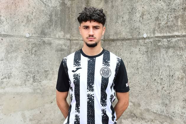 Soccer men Oberliga Westfalen season 2023 2024 photo session SG Wattenscheid 09 on 16 07 2023 at Lohrheidestadion in Bochum Wattenscheid Alexandros Dimopoulos SG Wattenscheid 09 Lower Saxony Germany
