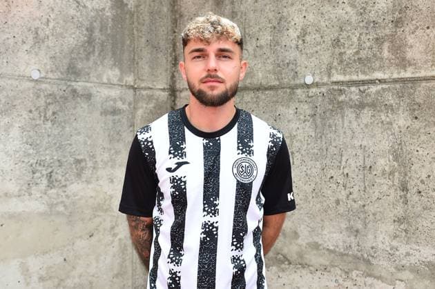 Soccer men Oberliga Westfalen season 2023 2024 photo session SG Wattenscheid 09 on 16 07 2023 at Lohrheidestadion in Bochum Wattenscheid Gianluca Cirillo SG Wattenscheid 09 Lower Saxony Germany