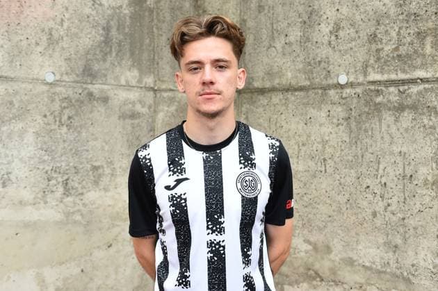 Soccer men Oberliga Westfalen season 2023 2024 photo session SG Wattenscheid 09 on 16 07 2023 at Lohrheidestadion in Bochum Wattenscheid Eduard Renke SG Wattenscheid 09 Lower Saxony Germany
