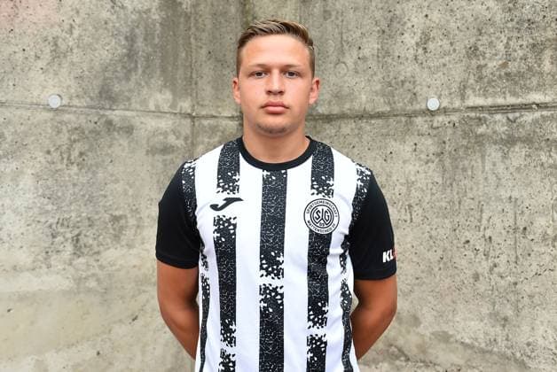 Soccer men Oberliga Westfalen season 2023 2024 photo session SG Wattenscheid 09 on 16 07 2023 at Lohrheidestadion in Bochum Wattenscheid Tarik Ould Seltana SG Wattenscheid 09 Lower Saxony Germany