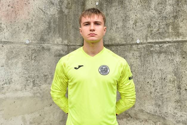 Soccer men Oberliga Westfalen season 2023 2024 photo session SG Wattenscheid 09 on 16 07 2023 at Lohrheidestadion in Bochum Wattenscheid Daniel Dudek SG Wattenscheid 09 Lower Saxony Germany