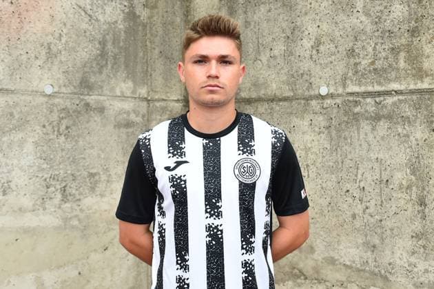 Soccer men Oberliga Westfalen season 2023 2024 photo session SG Wattenscheid 09 on 16 07 2023 at Lohrheidestadion in Bochum Wattenscheid Ozias Newton SG Wattenscheid 09 , Lower Saxony Germany
