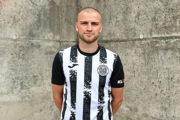 Soccer men Oberliga Westfalen season 2023 2024 photo session SG Wattenscheid 09 on 16 07 2023 at Lohrheidestadion in Bochum Wattenscheid Nico Lucas SG Wattenscheid 09 Lower Saxony Germany
