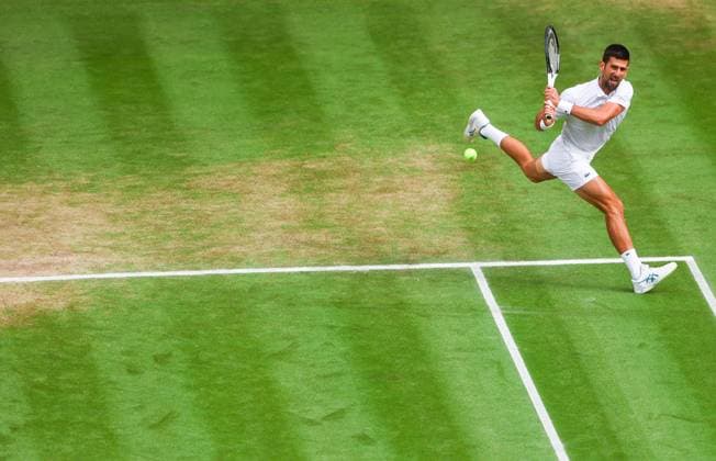 Mandatory Credit: Photo by Kieran McManus Shutterstock (14011306bk) Novak Djokovic Wimbledon Tennis Championships, Day 14, The All England Lawn Tennis and Croquet Club, London, UK - 16 Jul 2023 Wimbledon Tennis Championships, Day 14, The All England Lawn Tennis and Croquet Club, London, UK - 16 Jul 2023  Copyright: xKieranxMcManus Shutterstockx 14011306bk