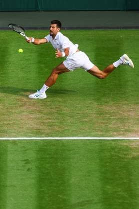 Mandatory Credit: Photo by Kieran McManus Shutterstock (14011306ck) Novak Djokovic Wimbledon Tennis Championships, Day 14, The All England Lawn Tennis and Croquet Club, London, UK - 16 Jul 2023 Wimbledon Tennis Championships, Day 14, The All England Lawn Tennis and Croquet Club, London, UK - 16 Jul 2023  Copyright: xKieranxMcManus Shutterstockx 14011306ck