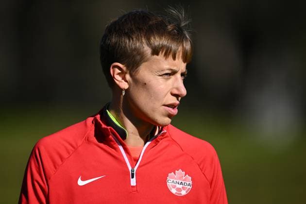 WWC23 CANADA TRAINING, Quinn of Canada during a team training session ahead of the FIFA Women?s World Cup at Olympic Park in Heidelberg West in Melbourne, Monday, July 17, 2023. ( NO ARCHIVING, EDITORIAL USE ONLY, NO USE IN BOOKS WITHOUT CONSENT MELBOURNE VIC AUSTRALIA  Copyright: xJOELxCARRETTx 20230717001821231333 