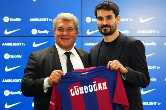 Sport Themen der Woche KW29 Sport Bilder des Tages ESP: Ilkay Gundogan presentation. FC Barcelona, Barca Ilkay Gundogan during his presentation as new FC Barcelona player at Ciutat Esportiva Joan Gamper training center, on July 17, 2023 in Barcelona, Spain. Copyright: xBaguxBlancox xPRESSINPHOTOx PS_230717_160