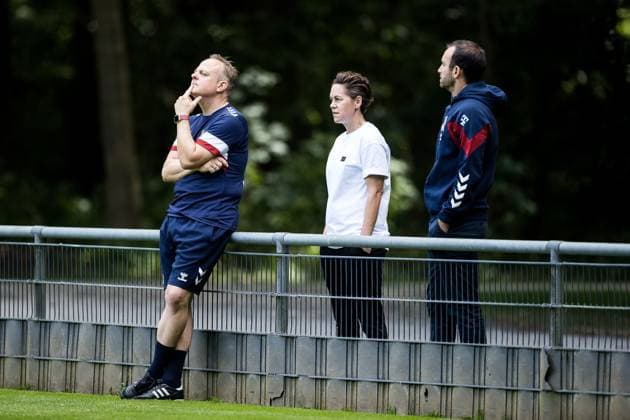 Training 1 FC Koeln Women 17 07 2023 Daniel Weber Coach 1 FC Koeln with Nicole Bender Rummler Department Manager 1 FC Koeln Women and Sebastian Bolte Team Manager 1 FC Koeln Women Training 1 FC Koeln Women Geissbockheim, 17 07 2023 Copyright: xBEAUTIFULxSPORTS Wunderlx