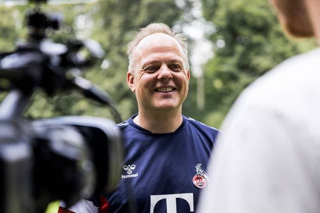 Training 1 FC Koeln women 17 07 2023 Daniel Weber coach 1 FC Koeln in interview laughing Training 1 FC Koeln women Geissbockheim, 17 07 2023 Copyright: xBEAUTIFULxSPORTS Wunderlx