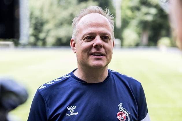 Training 1 FC Koeln women 17 07 2023 Daniel Weber coach 1 FC Koeln interview Training 1 FC Koeln women Geissbockheim, 17 07 2023 Copyright: xBEAUTIFULxSPORTS Wunderlx