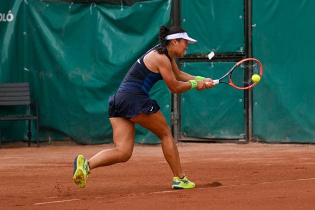 Claire Liu (USA) during the first day main draw match of WTA250 Hungarian Gran Prix Tennis on July 17th, 2023 at Romai Teniszakademia , Budapest, Hungary  Copyright: xVinnyxOrlando IPAxSportx xipa-agx xx 0 IPA_IPA39273773