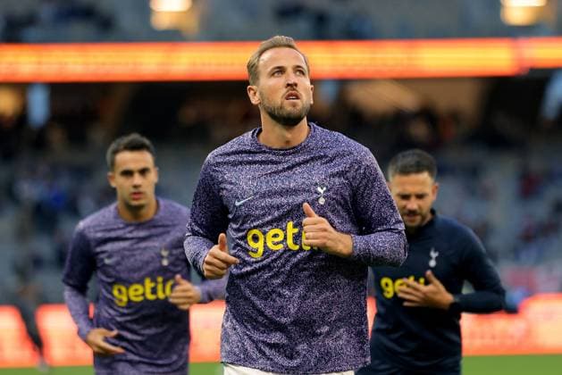 Sport Themen der Woche KW29 Sport Bilder des Tages SOCCER WEST HAM TOTTENHAM, Harry Kane of Tottenham Hotspur is seen warming up before the pre-season soccer match between West Ham United and the Tottenham Hotspurs at Optus Stadium in Perth, Tuesday, July 18, 2023. ( NO ARCHIVING, EDITORIAL USE ONLY, NO USE IN BOOKS WITHOUT CONSENT PERTH WESTERN AUSTRALIA AUSTRALIA  Copyright: xRICHARDxWAINWRIGHTx 20230718001821598186 