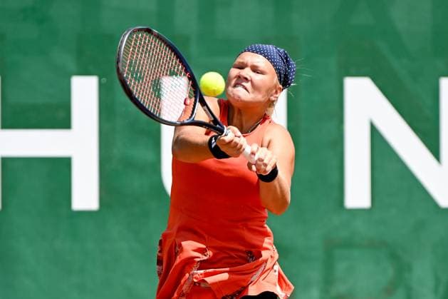 Diana Maksimovna Snaider (RUS) during the second day main draw match of WTA250 Hungarian Gran Prix Tennis on July 18th, 2023 at Romai Teniszakademia , Budapest, Hungary  Copyright: xVinnyxOrlando IPAxSportx xipa-agx xx 0 IPA_IPA39284898