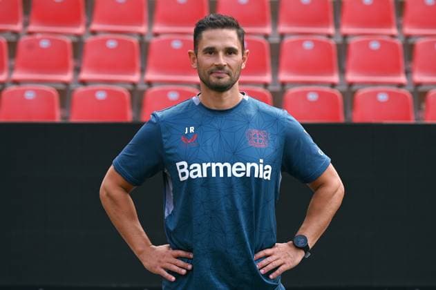 Atheltics coach Jonas Rath Bayer 04 Leverkusen 1 BL, portrait date 2023 2024,