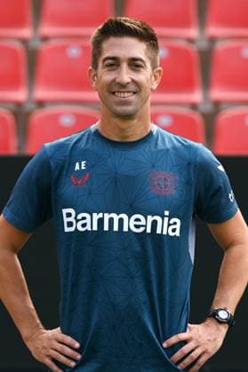 Co coach Alberto Encinas Bayer 04 Leverkusen 1 BL, Porträttermin 2023 2024,
