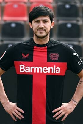 Sardar Azmoun Bayer 04 Leverkusen 1 BL, Porträttermin 2023 2024,