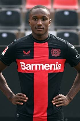 Moussa Diaby; Bayer 04 Leverkusen; 1.BL, Porträttermin 2023 2024, *** Moussa Diaby Bayer 04 Leverkusen 1 BL, portrait date 2023 2024,