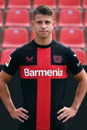 Adam Hlozek Bayer 04 Leverkusen 1 BL, Porträttermin 2023 2024,