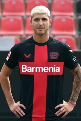 Exequiel Palacios Bayer 04 Leverkusen 1 BL, Porträttermin 2023 2024,