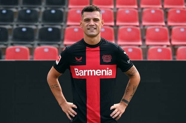 Granit Xhaka Bayer 04 Leverkusen 1 BL, Porträttermin 2023 2024,