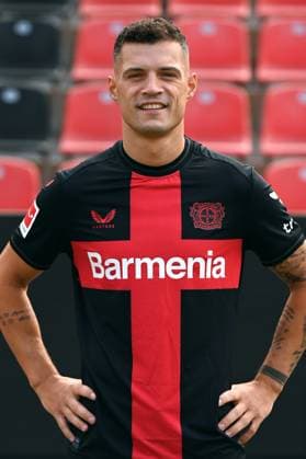 Granit Xhaka Bayer 04 Leverkusen 1 BL, Porträttermin 2023 2024,