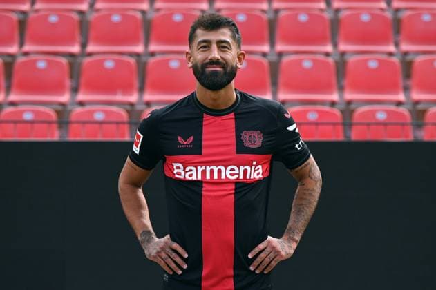 Kerem Demirbay Bayer 04 Leverkusen 1 BL, Porträttermin 2023 2024,