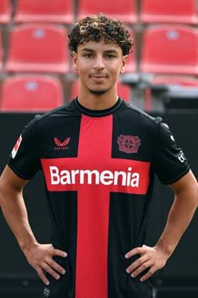 Amyan Aourir Bayer 04 Leverkusen 1 BL, Porträttermin 2023 2024,