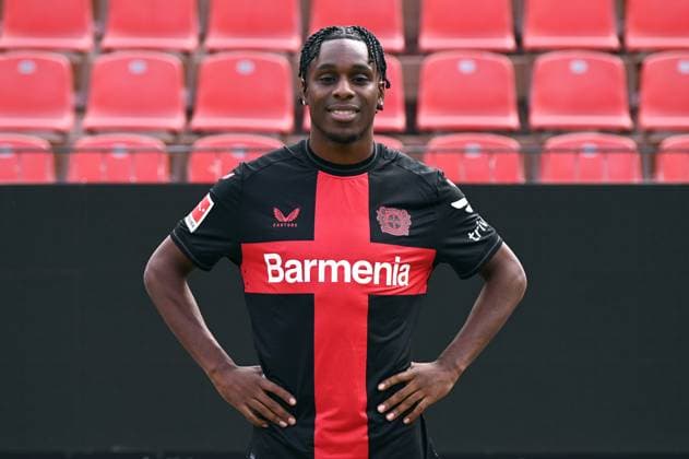 Jeremie Frimpong Bayer 04 Leverkusen 1 BL, port date 2023 2024,
