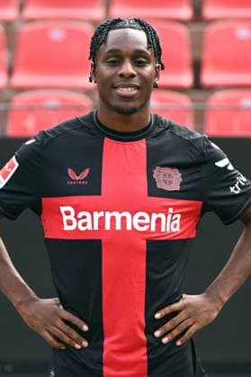 Jeremie Frimpong Bayer 04 Leverkusen 1 BL, port date 2023 2024,