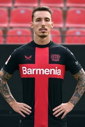 Alejandro Grimaldo Bayer 04 Leverkusen 1 BL, Porträttermin 2023 2024,