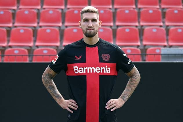 Robert Andrich Bayer 04 Leverkusen 1 BL, portrait date 2023 2024,