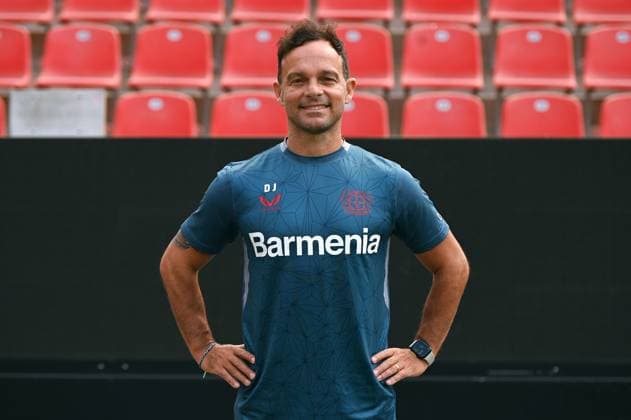 Athletic trainer Daniel Jouvin Bayer 04 Leverkusen 1 BL, portrait date 2023 2024,