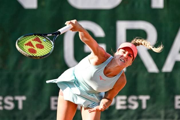 Anna Bondar (HUN) during the second day main draw match of WTA250 Hungarian Gran Prix Tennis on July 18th, 2023 at Romai Teniszakademia , Budapest, Hungary  Copyright: xVinnyxOrlando IPAxSportx xipa-agx xx 0 IPA_IPA39287535