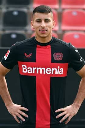 Gustavo Puerta Bayer 04 Leverkusen 1 BL, ,Porträt,Vorstellung,Präsentation,Pressetermin,Fußball,GER, Porträttermin, Porträt, Vorstellung, Präsentation, Pressetermin 2023 2024 xptt