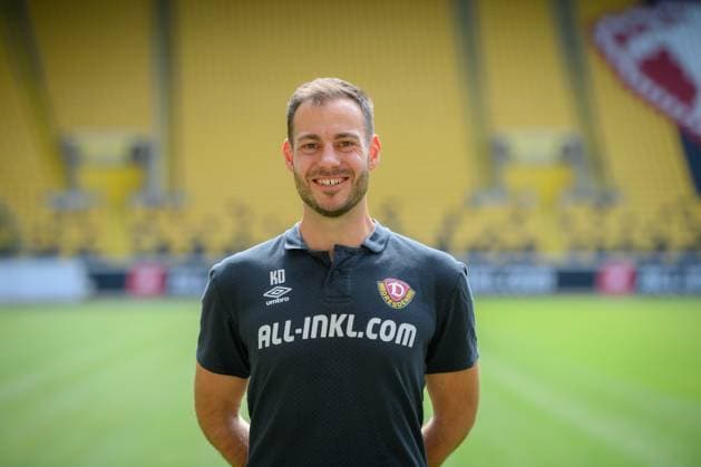 Physiotherapist Korbinian Dötter Doetter SG Dynamo Dresden 3 Liga, Porträttermin 2023 2024