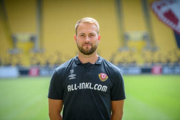 Physiotherapist Tony Fischer SG Dynamo Dresden 3 league, portrait date 2023 2024