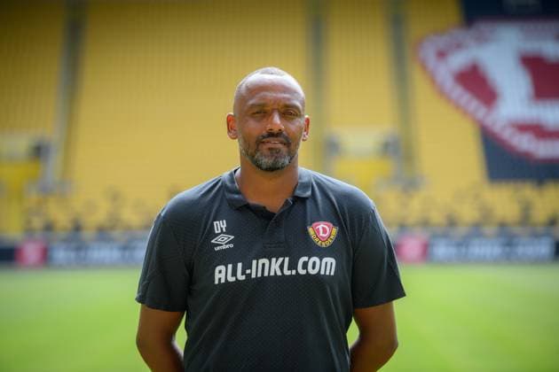 Goalkeeper coach David Yelldell SG Dynamo Dresden 3 league, portrait date 2023 2024