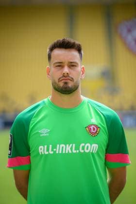 Goalkeeper Stefan Drljaca SG Dynamo Dresden 3 league, portrait date 2023 2024