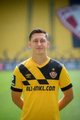 Jonathan Meier SG Dynamo Dresden 3 league, portrait date 2023 2024