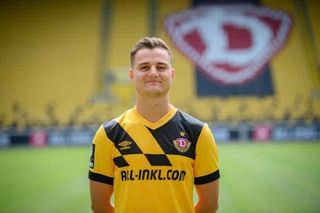 Jakob Lemmer SG Dynamo Dresden 3 league, portrait date 2023 2024