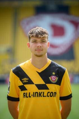 Paul Lehmann SG Dynamo Dresden 3 league, portrait date 2023 2024