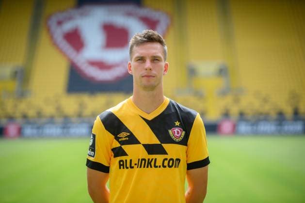 Robin Meißner Meissner SG Dynamo Dresden 3 league, portrait date 2023 2024