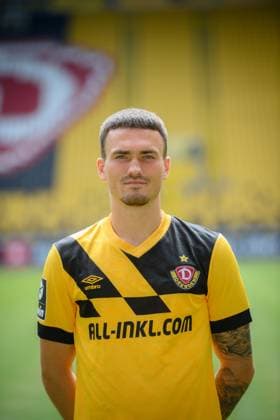 Dennis Borkowski SG Dynamo Dresden 3 league, portrait date 2023 2024