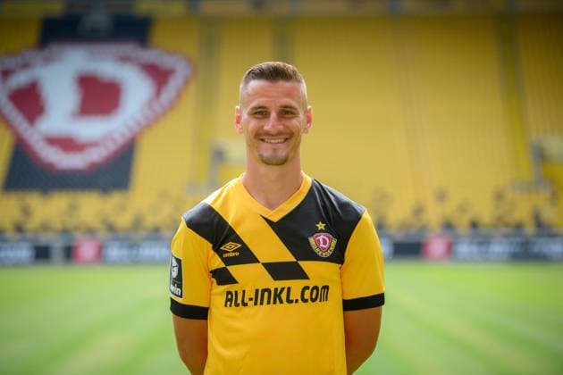 Stefan Kutschke SG Dynamo Dresden 3 league, portrait date 2023 2024