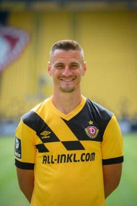 Stefan Kutschke SG Dynamo Dresden 3 league, portrait date 2023 2024