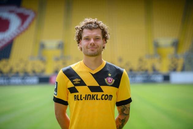 Kevin Ehlers SG Dynamo Dresden 3 league, portrait date 2023 2024