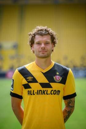 Kevin Ehlers SG Dynamo Dresden 3 league, portrait date 2023 2024