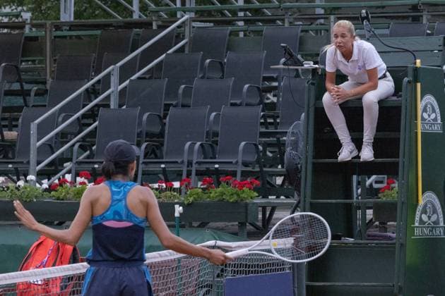 Tennis, WTA Tournament in Budapest, Zhang Shuai abandons match after unsportsmanlike conduct by Amarissa Toth