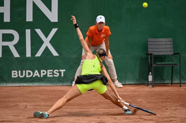 Kaja Juvan (SLO) during the third day main draw match of WTA250 Hungarian Gran Prix Tennis on July 19th, 2023 at Romai Teniszakademia , Budapest, Hungary  Copyright: xVinnyxOrlando IPAxSportx xipa-agx xx 0 IPA_IPA39298219