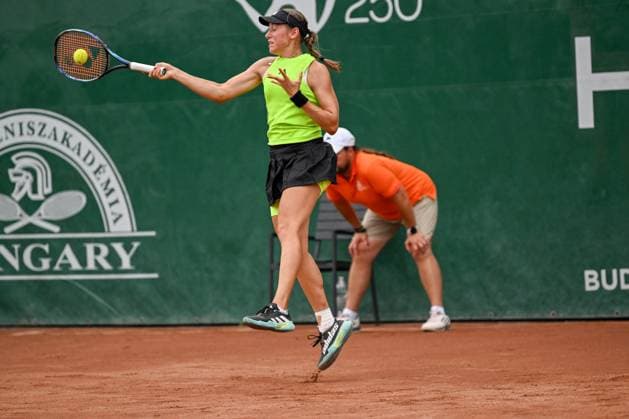 Kaja Juvan (SLO) during the third day main draw match of WTA250 Hungarian Gran Prix Tennis on July 19th, 2023 at Romai Teniszakademia , Budapest, Hungary  Copyright: xVinnyxOrlando IPAxSportx xipa-agx xx 0 IPA_IPA39298232